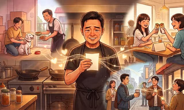 Những tin nhắn ấm áp qua màn hình ứng dụng giao hàng