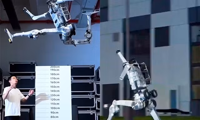 Robot có thể nhảy cao 2 mét và chạy với tốc độ 45 km/h