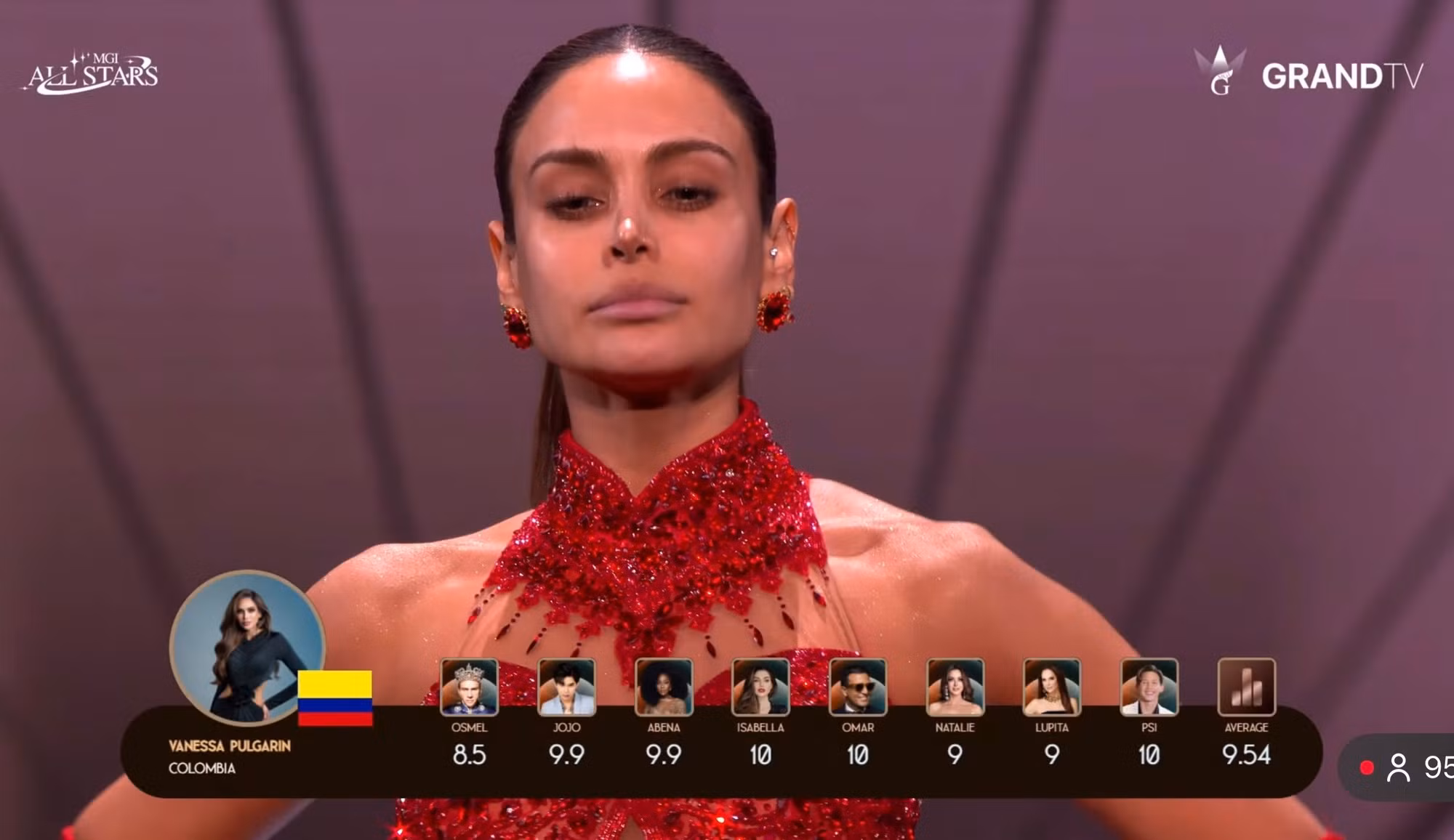 Mariana Bečková và Vanessa Pulgarín có điểm cao trong phần thi mặt mộc.