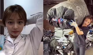 Cô gái ngày làm chuyên viên ở bệnh viện, tối thu gom phế liệu
