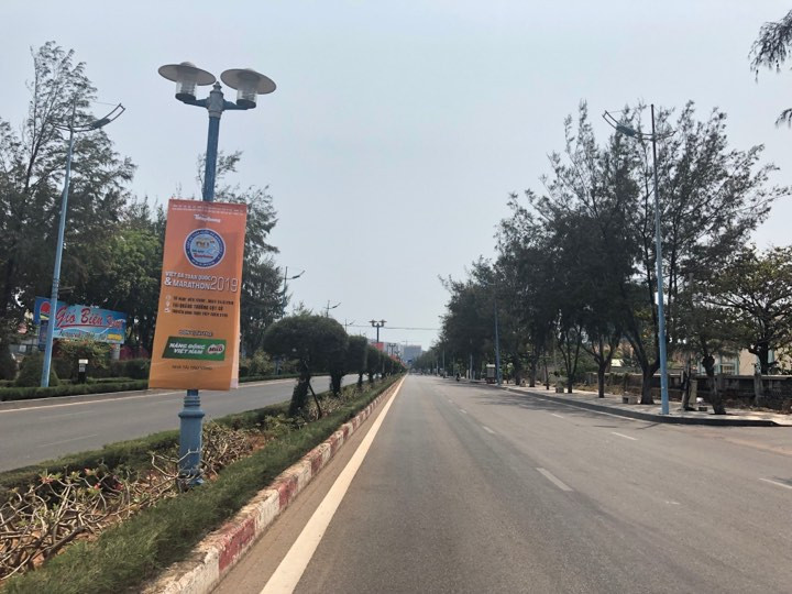 Đường Thuỳ Vân nằm trong khu vực cấm đường