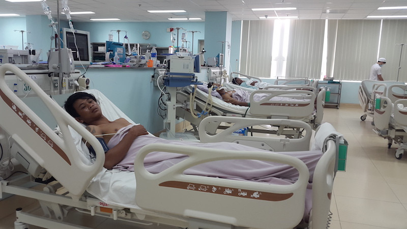 Bệnh nhận đang được điều trị tại bệnh viện Bà Rịa