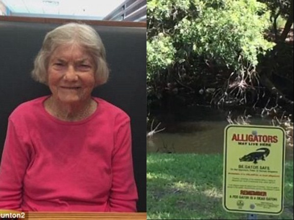 Cụ bà Bonnie Walker và chiếc hồ nơi bà tử vong.