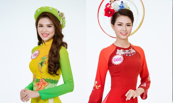 Thí sinh HHVN đẹp mê hồn trong trang phục áo dài 