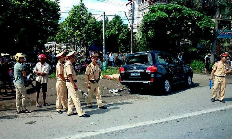 Hiện trường vụ tai nạn. Ảnh: CTV