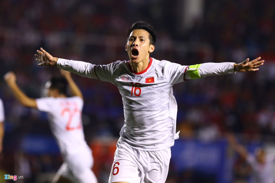 Tiền vệ Hùng Dũng để lại dấu ấn lớn trong hành trình cùng U22 Việt Nam giành HCV SEA Games. Ảnh: Minh Chiến.