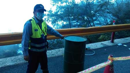 Chiếc thùng phuy giấu xác người được phát hiện ngày 4/10.