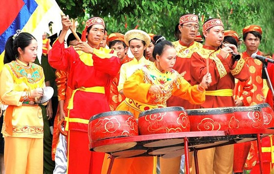 Biểu diễn võ nhạc Tây Sơn. Ảnh: Sài Gòn giải phóng