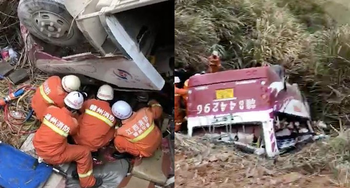 Hiện trường vụ tai nạn. Ảnh: Shanghaiist