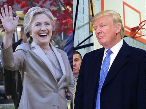 Ông Trum bị la ó, bà Hillary được chào đón khi đi bầu
