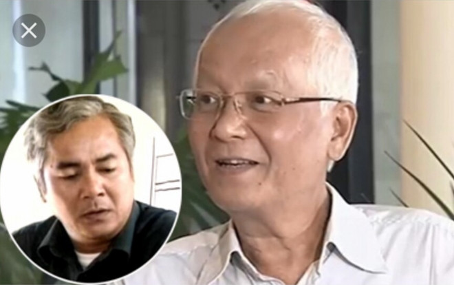 NSƯT Duy Thanh trước (ảnh nhỏ) và sau khi bị bệnh (ảnh to).