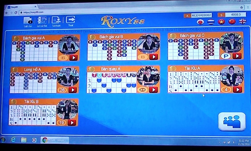 Hình thức đánh bạc qua mạng