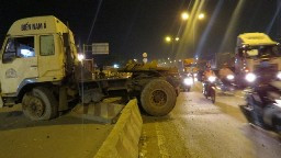 Hiện trường vụ tai nạn.