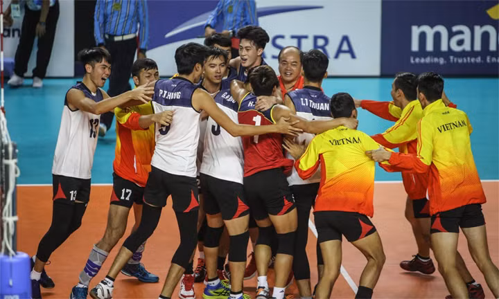 Tuyển bóng chuyền Việt Nam lập kỳ tích. Ảnh: Vnexpress