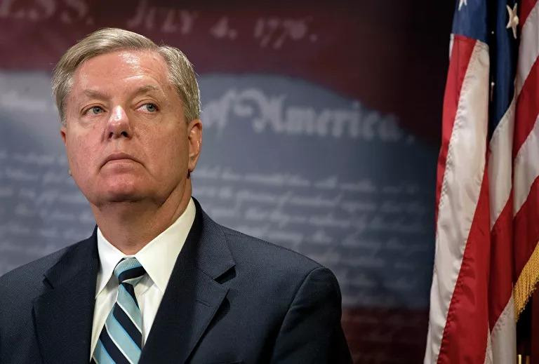 Thượng nghị sĩ đảng Cộng hoà Lindsey Graham. Ảnh: AP