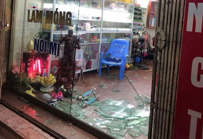 Hiện trường vụ nổ súng.