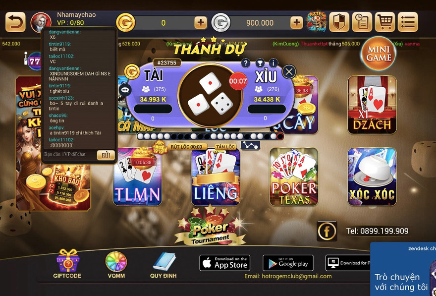 Gem.Club được các con bạc mệnh danh là nữ hoàng. Ảnh chụp màn hình.