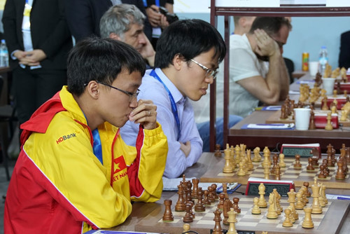 Cờ vua Việt Nam tiến gần top 10 Olympiad