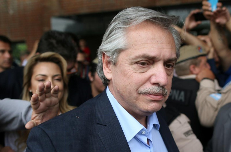 Tổng thống Argentina Alberto Fernandez. Ảnh: KFGO