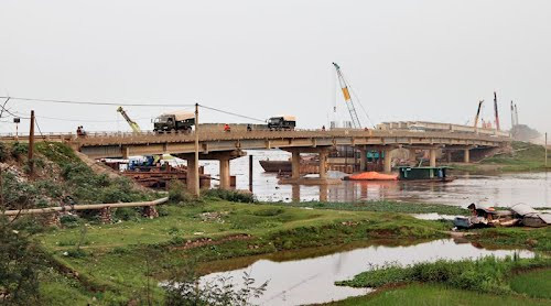 Cầu Gián Khẩu, khu vực xảy ra sự việc.