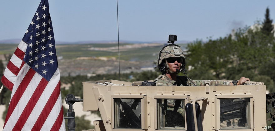 Lính Mỹ ở Syria. Ảnh: VOA