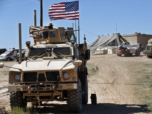 Binh sĩ Mỹ ở Syria. Ảnh: AP