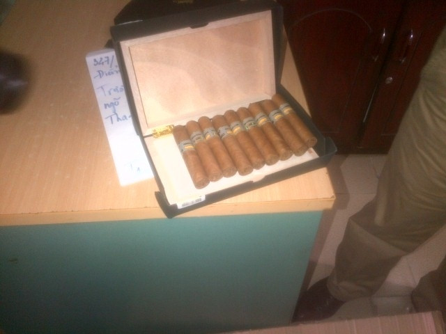 Số hàng thuốc lá xì gà lậu bị bắt giữ