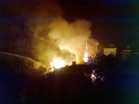 Hình ảnh vụ cháy. Ảnh: TN