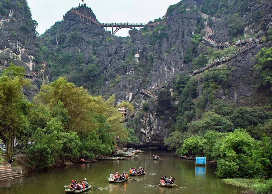 Công trình sai phạm tại Tràng An. Ảnh: Minh Đức