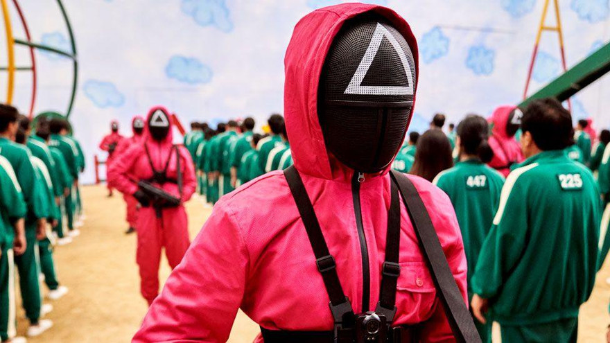 Một cảnh trong phim "Trò chơi con mực". Ảnh: BBC