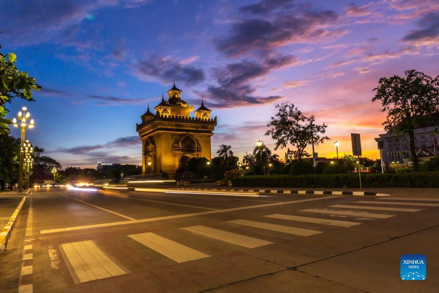 Thủ đô Viêng Chăn (Lào). Ảnh: Tân Hoa Xã