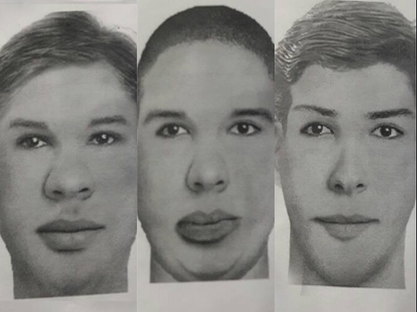 Phác thảo chân dung kẻ cưỡng hiếp thứ nhất, thử hai, thứ ba.