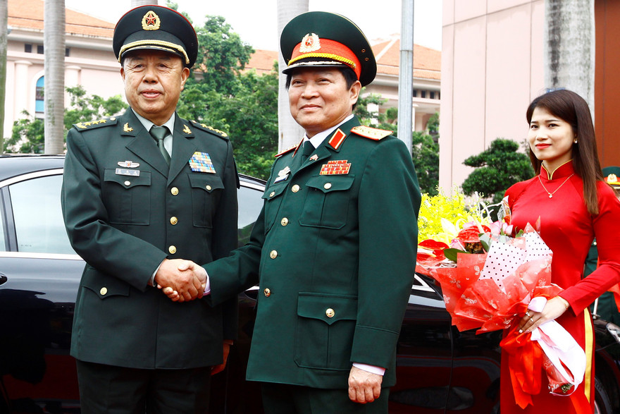 Đại tướng Ngô Xuân Lịch chủ trì lễ đón Thượng tướng Phạm Trường Long, chiều 18/6