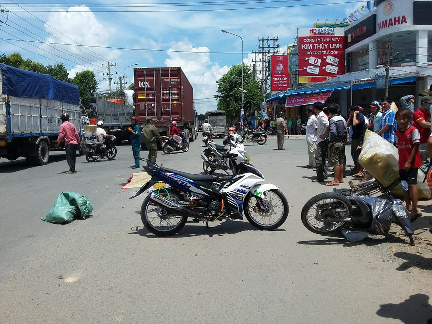 Hiện trường tai nạn.