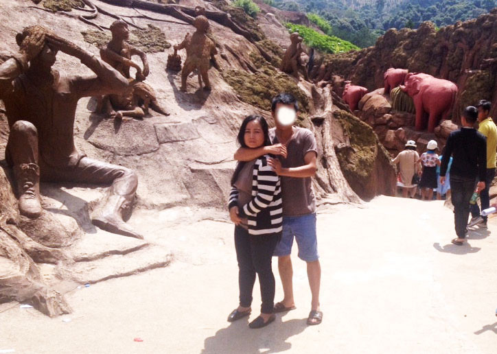 Lê Thị Hậu bị bắt giữ tại khu du lịch