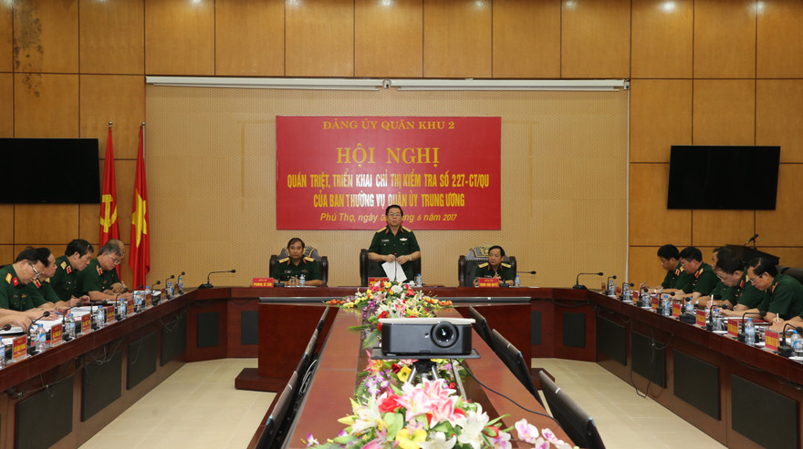 Thường vụ Quân ủy T.Ư kiểm tra Đảng ủy Quân khu 2