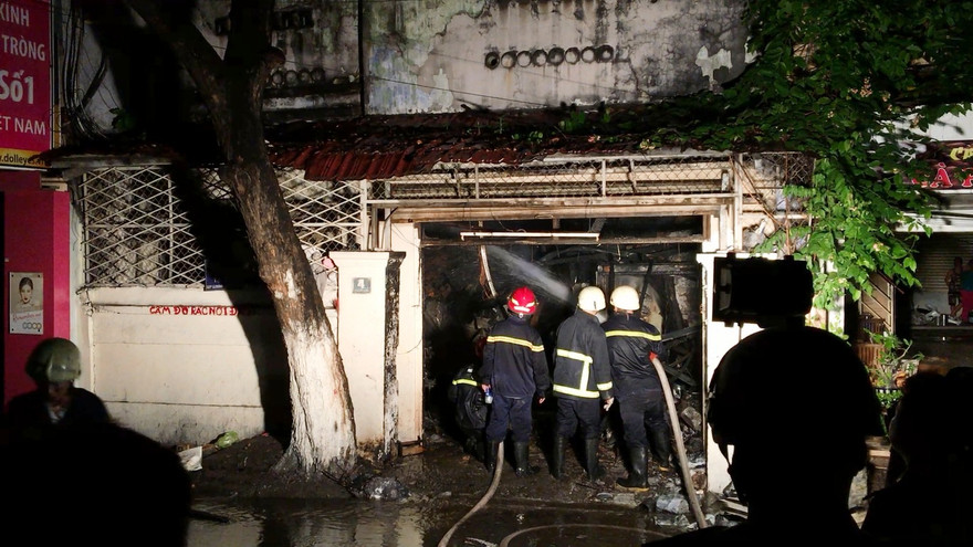 Hiện trường vụ cháy.