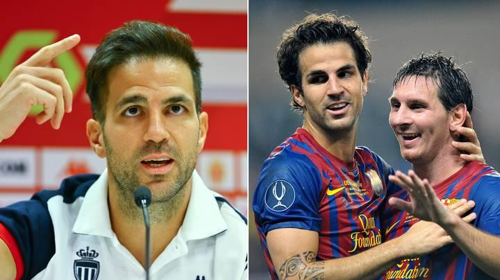 Fabregas từng sát cánh với Messi trong màu áo Barca 