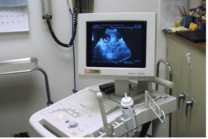 Trong khi làm tình nguyện tại một phòng khám sản phụ khoa, vị bác sĩ siêu âm gặp 69 bà bầu. Ảnh: IndiaMART.