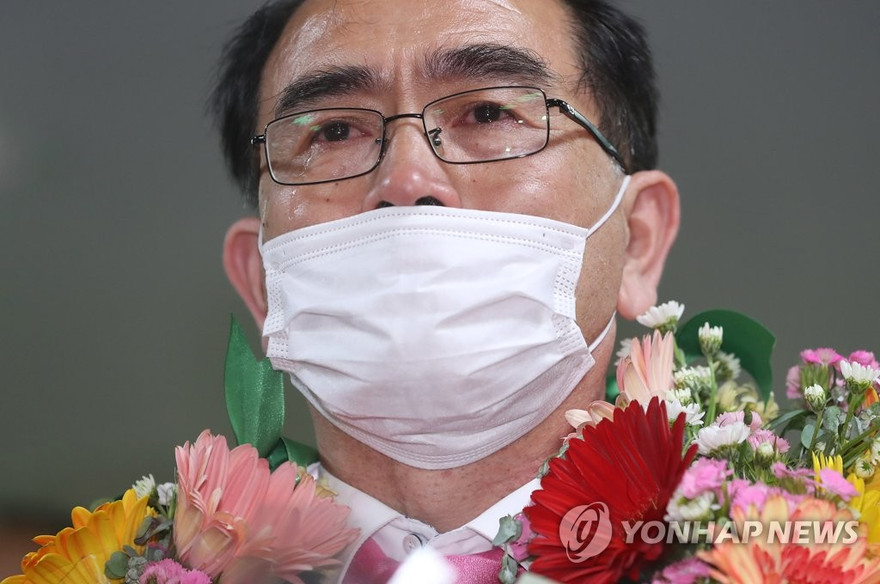 Ông Thae Yong-ho trở thành người đào tẩu Triều Tiên đầu tiên chính thức giành được ghế trong quốc hội Hàn Quốc. Ảnh: Yonhap.