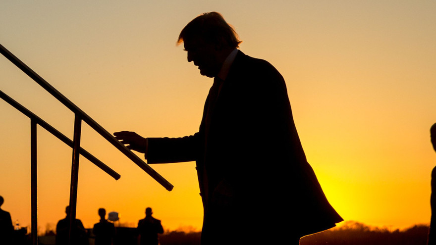 Tổng thống Trump. Ảnh: Sky News