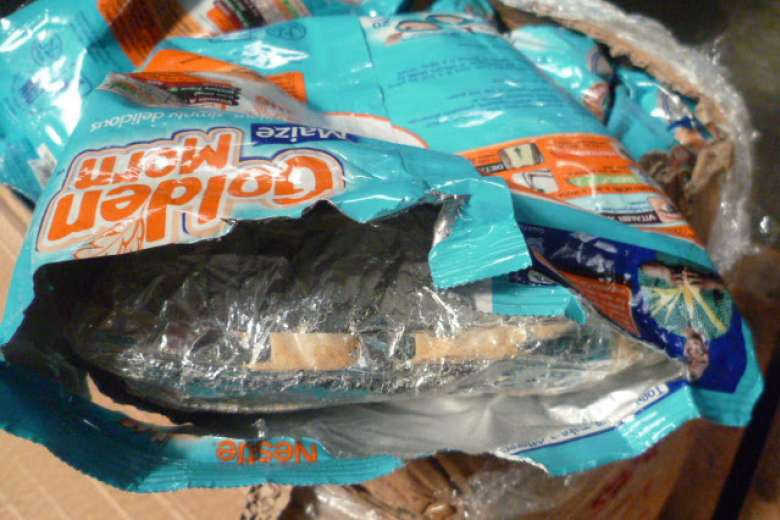 Số ma túy đá được ngụy trang thành ngũ cốc ăn sáng.