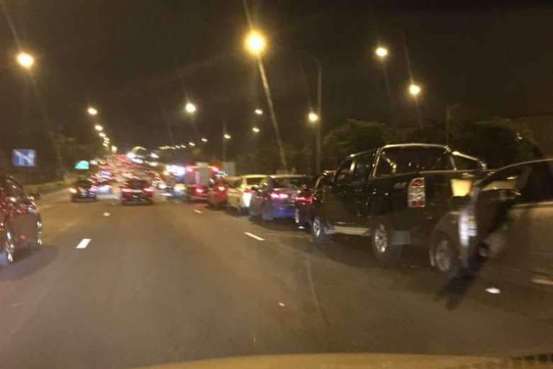 Hiện trường vụ tai nạn.