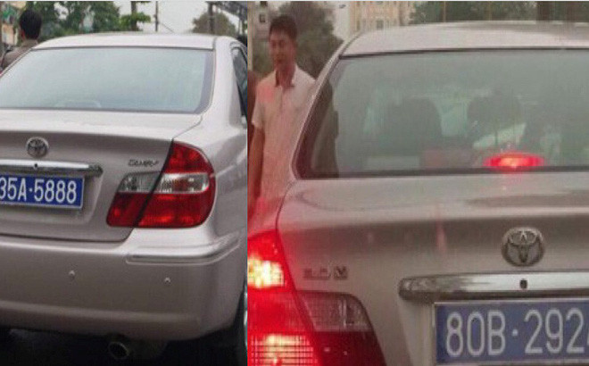 Xe ô tô trùng BKS ở Ninh Bình.