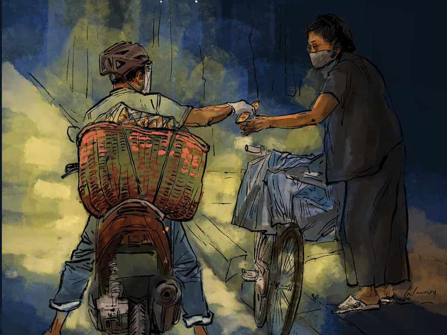 Tranh của Trần Trung Lĩnh được sử dụng trong MV Bánh mì Sài Gòn đặc biệt thương nhau