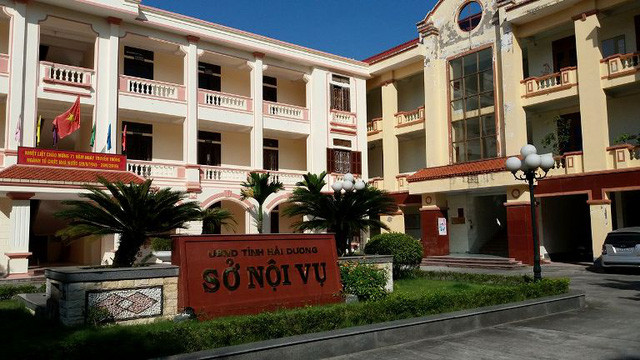Sự việc xảy ra tại Sở Nội vụ tỉnh Hải Dương.