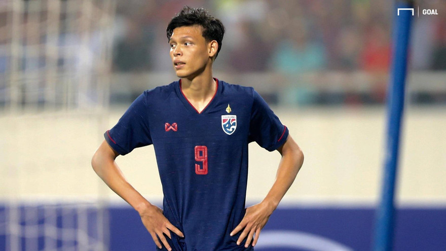 Supachai Jaidet là niềm hy vọng lớn nhất trên hàng công Thái Lan.