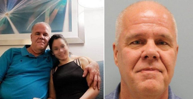 Curtis Allen Holliday (phải), và ảnh chụp cùng vợ (trái).