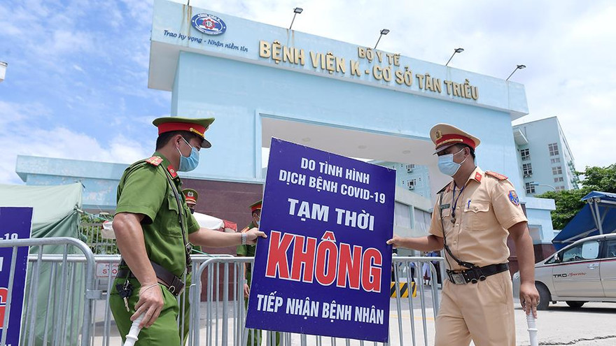 Dỡ bỏ phong tỏa tại Bệnh viện K cơ sở Tân Triều sau 36 ngày cách ly y tế chống COVID-19