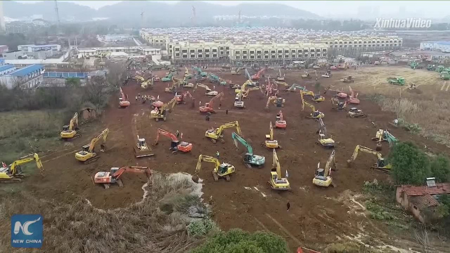 Trung Quốc xây bệnh viện dã chiến dành riêng cho người nhiễm coronavirus